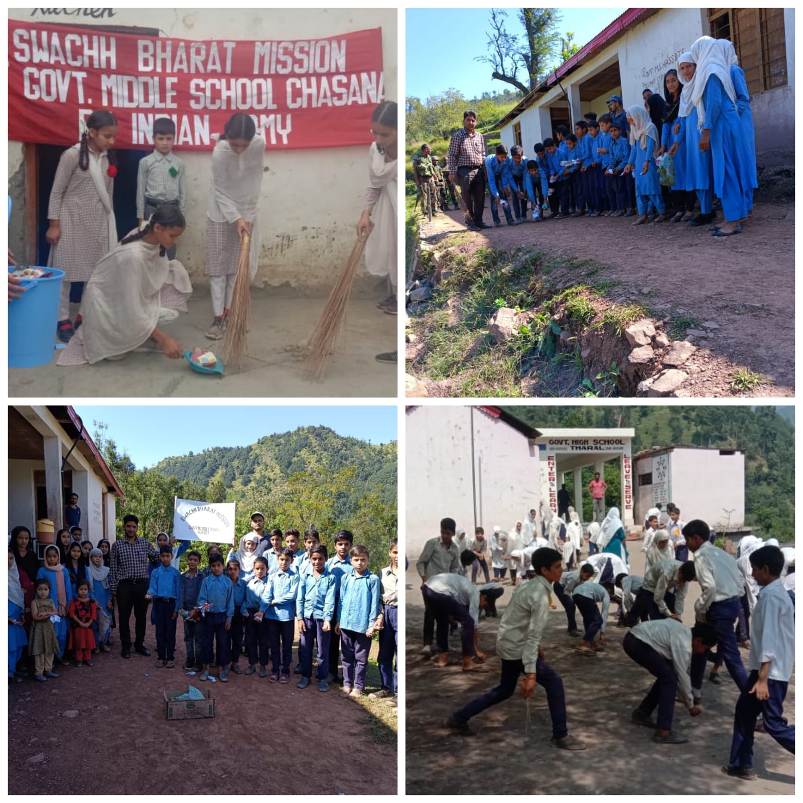 'INDIAN ARMY ORGANISED SWACHH BHARAT ABHIYAN AT VARIOUS LOCATIONS IN UNIT AREA OF RESPONSIBILITY.'
